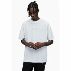 All Saints AllSaints Bones Short Sleeve Crew White T-Shirt -AllSaints shop unnamed file 585