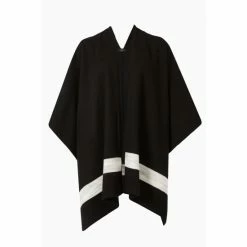 All Saints AllSaints Black Pru Shawl -AllSaints shop unnamed file 5850