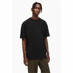 All Saints AllSaints Isac Black Crew Neck T-Shirt