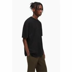 All Saints AllSaints Isac Black Crew Neck T-Shirt -AllSaints shop unnamed file 599