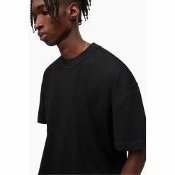 All Saints AllSaints Isac Black Crew Neck T-Shirt -AllSaints shop unnamed file 602