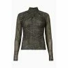 All Saints AllSaints Green Tia Tamora Long Sleeve Top