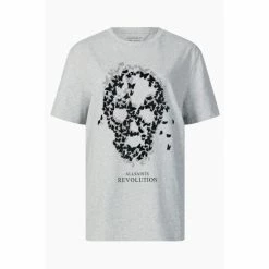 All Saints AllSaints Grey Omnia Skull Boyfriend T-Shirt -AllSaints shop unnamed file 619