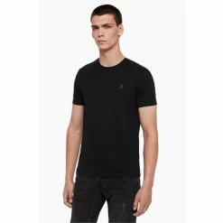 All Saints Black Brace Short-Sleeve Crew T-Shirt -AllSaints shop unnamed file 62