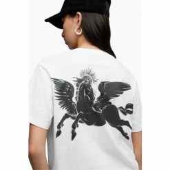 All Saints AllSaints Pegasi Boyfriend White T-Shirt -AllSaints shop unnamed file 625