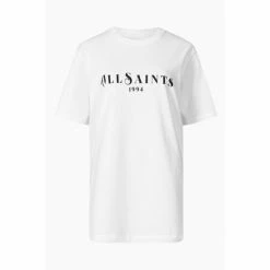 All Saints AllSaints Pegasi Boyfriend White T-Shirt -AllSaints shop unnamed file 626