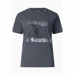 All Saints AllSaints Grey Novus Grace T-Shirt -AllSaints shop unnamed file 633