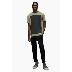 All Saints AllSaints Green Lobke Short Sleeve Crew T-Shirt -AllSaints shop unnamed file 652