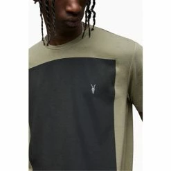 All Saints AllSaints Green Lobke Short Sleeve Crew T-Shirt -AllSaints shop unnamed file 653