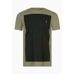 All Saints AllSaints Green Lobke Short Sleeve Crew T-Shirt -AllSaints shop unnamed file 654