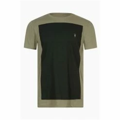 All Saints AllSaints Green Lobke Short Sleeve Crew T-Shirt -AllSaints shop unnamed file 655
