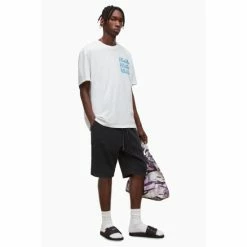 All Saints White Ignitor Short Sleeve Crew T-Shirt -AllSaints shop unnamed file 678