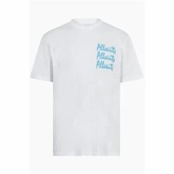 All Saints White Ignitor Short Sleeve Crew T-Shirt -AllSaints shop unnamed file 681