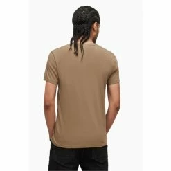All Saints AllSaints Brown Tonic Short Sleeve Crew T-Shirt -AllSaints shop unnamed file 683