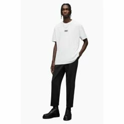 All Saints AllSaints Refract Short Sleeve Crew White T-Shirt -AllSaints shop unnamed file 690