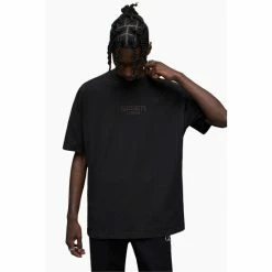 All Saints AllSaints Bones Short Sleeve Crew Black T-Shirt -AllSaints shop unnamed file 704