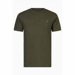 All Saints AllSaints Green Brace Short Sleeve Crew T-Shirt -AllSaints shop unnamed file 718