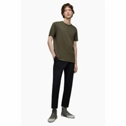 All Saints AllSaints Ossage Short Sleeve Crew Brown T-Shirt -AllSaints shop unnamed file 722