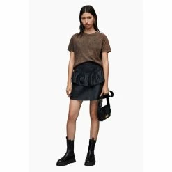All Saints AllSaints Grace Brown T-Shirt 3 All Saints AllSaints Grace Brown T-Shirt -AllSaints shop unnamed file 728