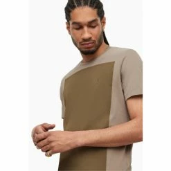 All Saints AllSaints Nude Lobke Short Sleeved Crew-Neck T-Shirt -AllSaints shop unnamed file 761