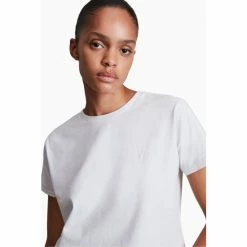 All Saints AllSaints White Grace T-Shirt -AllSaints shop unnamed file 768