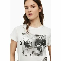 All Saints AllSaints Lena Anna White T-Shirt -AllSaints shop unnamed file 805