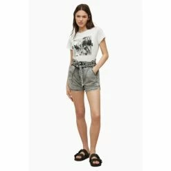 All Saints AllSaints Lena Anna White T-Shirt -AllSaints shop unnamed file 806