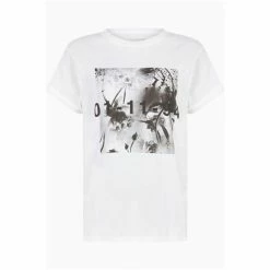 All Saints AllSaints Lena Anna White T-Shirt -AllSaints shop unnamed file 808