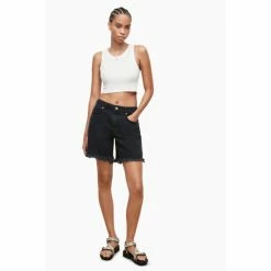 All Saints AllSaints White Rina Cropped Tank -AllSaints shop unnamed file 812