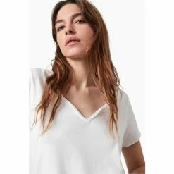 All Saints AllSaints Emelyn White Tonic T-Shirt -AllSaints shop unnamed file 83