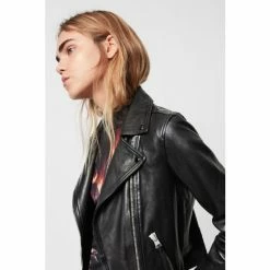 All Saints AllSaints Dalby Leather Biker Jacket -AllSaints shop unnamed file 853