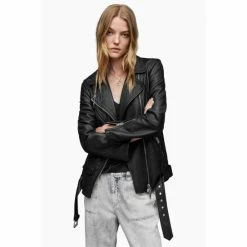 All Saints AllSaints Billie Black Biker Jacket -AllSaints shop unnamed file 860