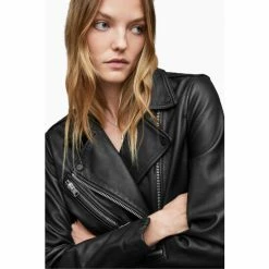 All Saints AllSaints Billie Black Biker Jacket -AllSaints shop unnamed file 863