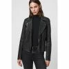 All Saints AllSaints Black Cargo Biker Jacket
