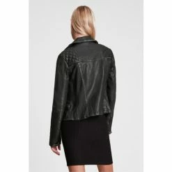 All Saints AllSaints Black Cargo Biker Jacket -AllSaints shop unnamed file 868