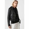 All Saints AllSaints Black Balfern Leather Biker Jacket