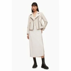 All Saints AllSaints White Dalby Biker Jacket -AllSaints shop unnamed file 914