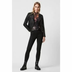 All Saints AllSaints Dalby Black Biker Jacket -AllSaints shop unnamed file 922