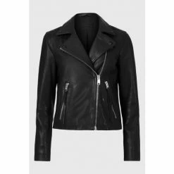 All Saints AllSaints Dalby Black Biker Jacket -AllSaints shop unnamed file 923