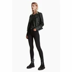 All Saints AllSaints Dalby Black Biker Jacket -AllSaints shop unnamed file 927