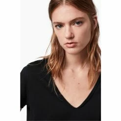All Saints AllSaints Emelyn Black Tonic T-Shirt -AllSaints shop unnamed file 93