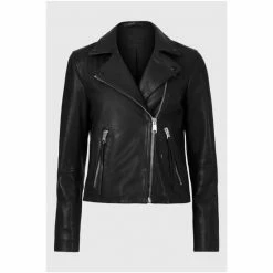 All Saints AllSaints Dalby Black Biker Jacket -AllSaints shop unnamed file 930