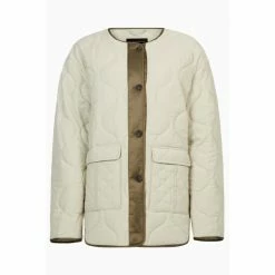 All Saints AllSaints Cream Foxi Liner Jacket -AllSaints shop unnamed file 936