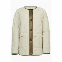 All Saints AllSaints Cream Foxi Liner Jacket -AllSaints shop unnamed file 937