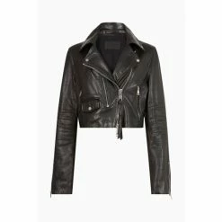 All Saints AllSaints Black Crop Biker Jacket 5 All Saints AllSaints Black Crop Biker Jacket -AllSaints shop unnamed file 953