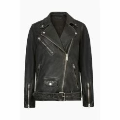 All Saints AllSaints Black Billie Biker Jacket -AllSaints shop unnamed file 969