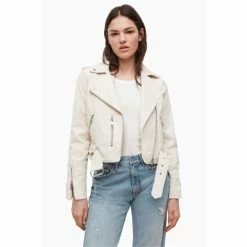 All Saints AllSaints Dessa White Balfern Denim Jacket