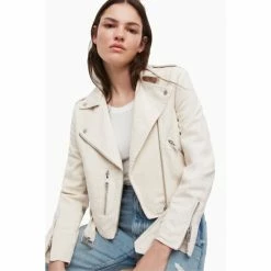 All Saints AllSaints Dessa White Balfern Denim Jacket -AllSaints shop unnamed file 983