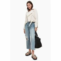 All Saints AllSaints Dessa White Balfern Denim Jacket -AllSaints shop unnamed file 985