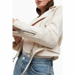 All Saints AllSaints Dessa White Balfern Denim Jacket -AllSaints shop unnamed file 986